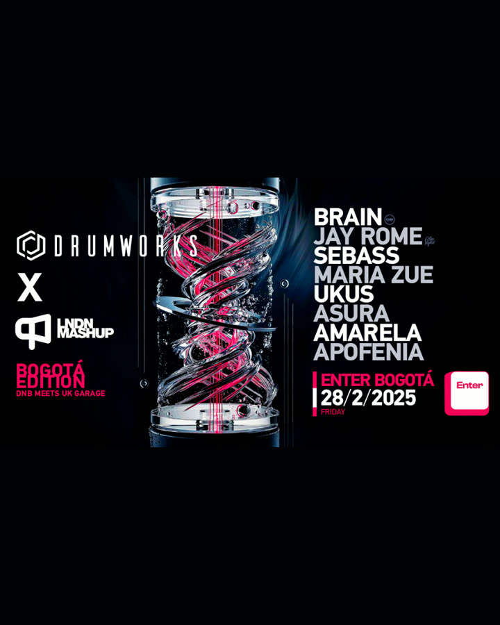 Drumworks Bogotá Edition event poster